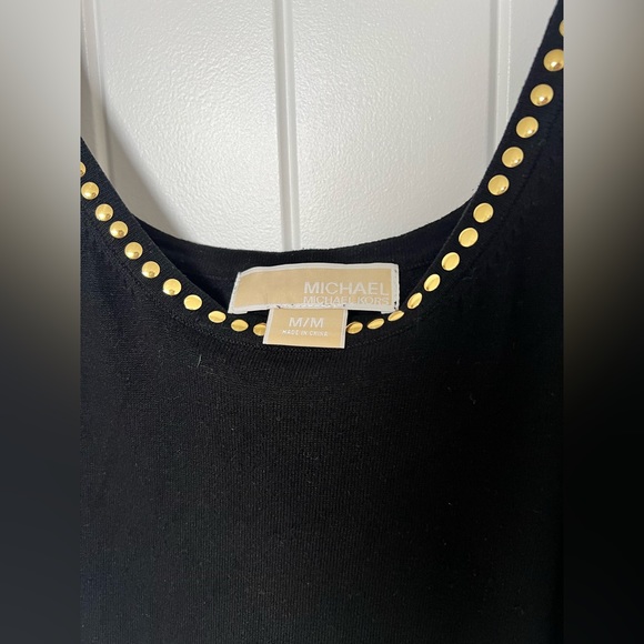 Cotton Tank Top with decorative gold details from Michael by Michael Kors - Picture 2 of 3